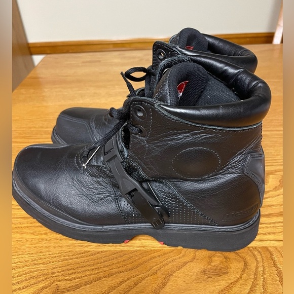 iicon asphalt technologies motorcycle black leather boots Size 11 - Picture 4 of 11